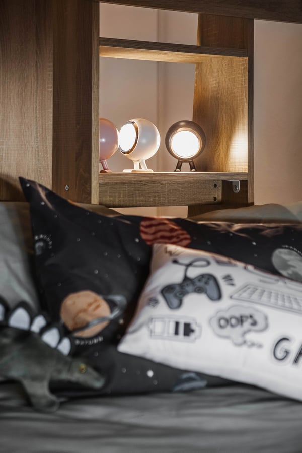 Mr. Wattson Norbitt uppladdningsbar LED-lampa, svart