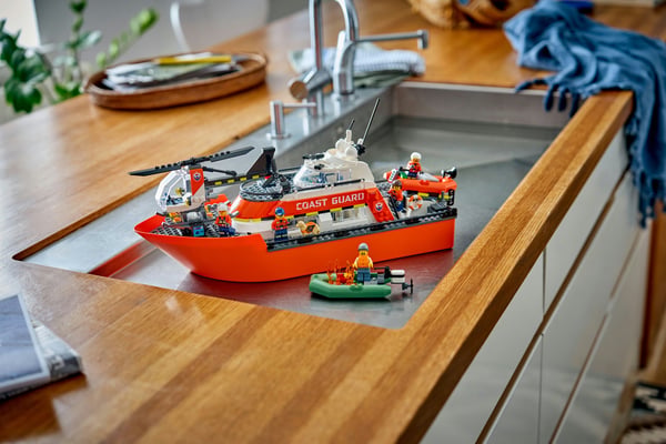 LEGO City Exploration 60504 Kustbevakningens räddningsbåt och helikopter