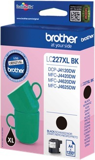 Brother LC227XLBK -bläckpatron, svart