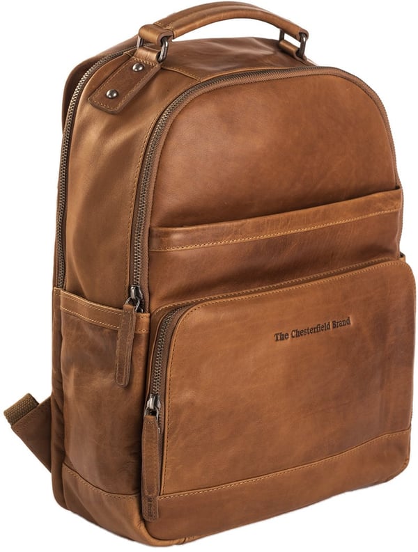 The Chesterfield Brand Austin rygsæk til 14" bærbar computer, cognac