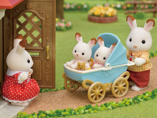 Sylvanian Families - Chokoladekanintvillinger -sæt (Barnevogn)