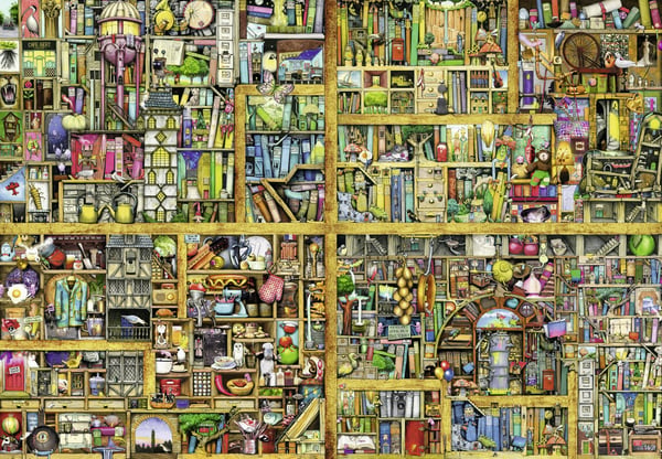 Ravensburger Magiskt Bokhyllan -pussel, 18 000 bitar
