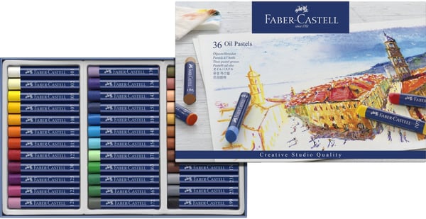 Faber-Castell Goldfaber Studio oljepastellkritor, 36 st
