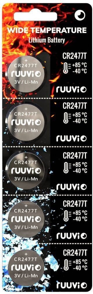 Ruuvi CR2477T-batteri, 5 stk.