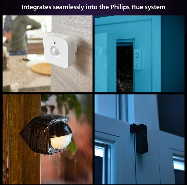 Philips Hue Secure rörelsesensor, vit, 2 st.
