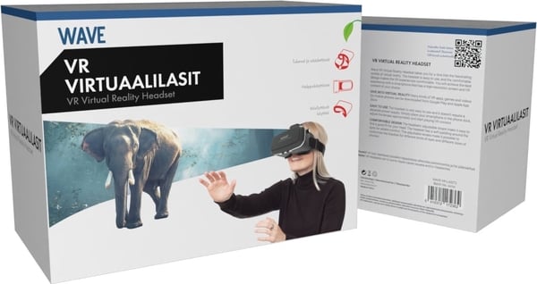 Wave VR virtualglasögon, svart