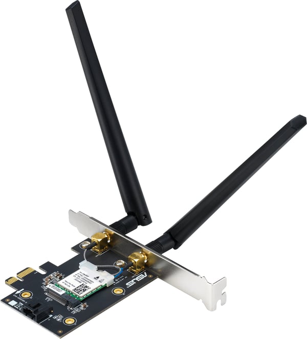 ASUS PCE-BE6500 PCIe Wi-Fi 7 nätverkskort med Bluetooth-stöd