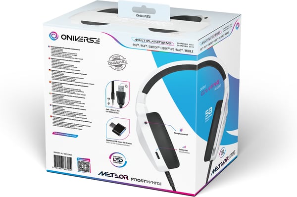 Oniverse Meteor gaming headset, Frost White