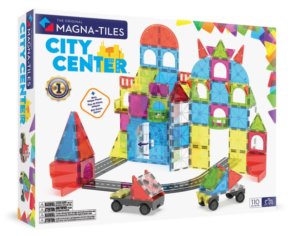 MAGNA-TILES® City Center magnetisk stadskärna, 110 delar