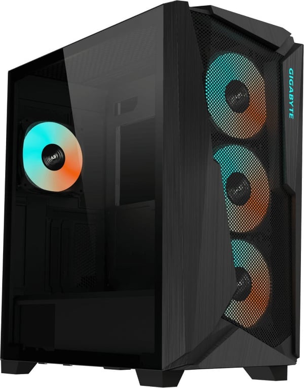 Gigabyte Panoramic Stealth GB-C301G V2 ATX Mid-Tower chassi, svart