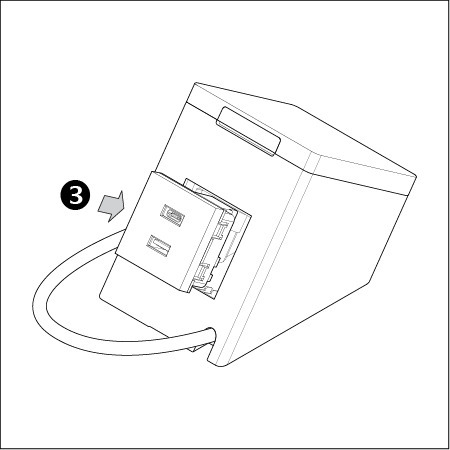Shelly USB-laddare för väggdisplayställ vit