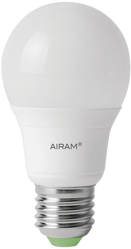 Airam LED-frostlæmpe, E27, 2800 K, 470 lm, opal