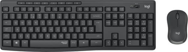 Logitech MK295 tangentbord och mus, svart