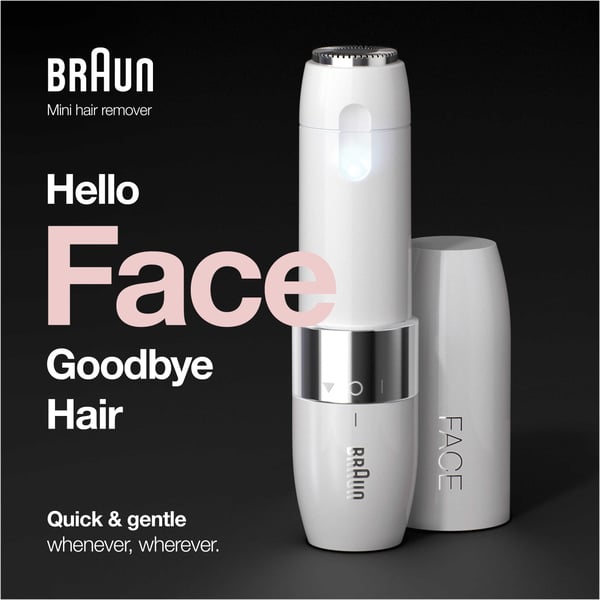 Braun FS1000 Face Mini - ansigtshårfjerner, hvid