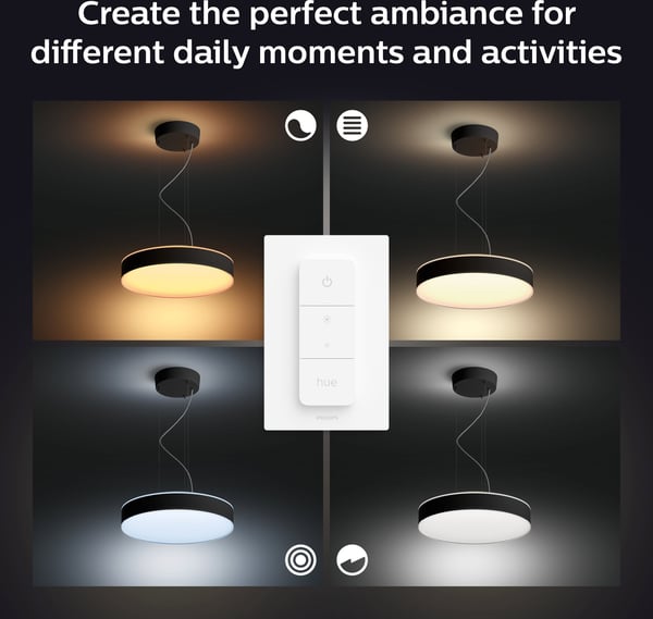 Philips Hue Enrave white ambiance - smart hængelampe, sort