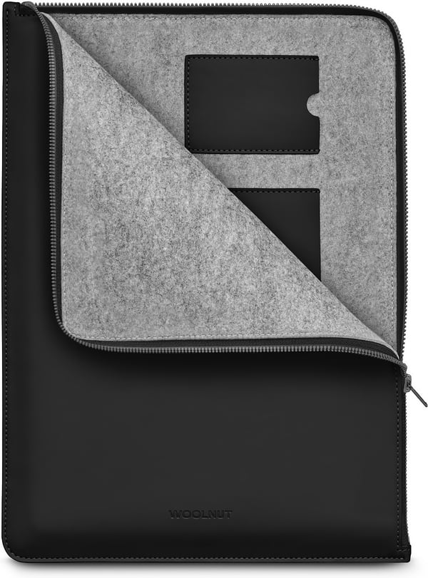 Woolnut Coated Folio -skyddsfodral för 16-tums MacBook Pro, svart