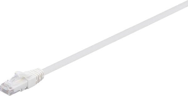 Fuj:tech CAT6A U/UTP -nätverkskabel, 1 m, vit