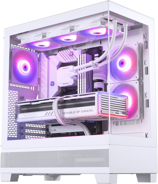 Phanteks XT View Mid Tower -ATX-chassis med vindue, hvid