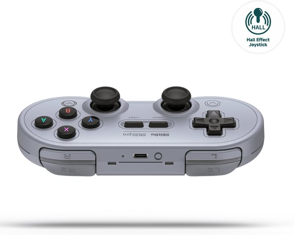 8BitDo SN30 Pro - Hall Edition - trådløs spilkontrol, grå, Switch / PC / Android
