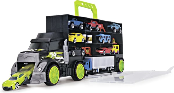 Dickie Toys -biltransport og 4 småbiler