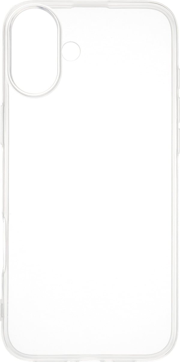 Fonekit silikonskydd, iPhone 16 Plus, genomskinlig