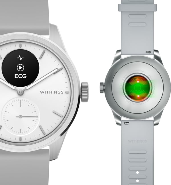 Withings Scanwatch 2 -smartwatch, 42 mm, hvid
