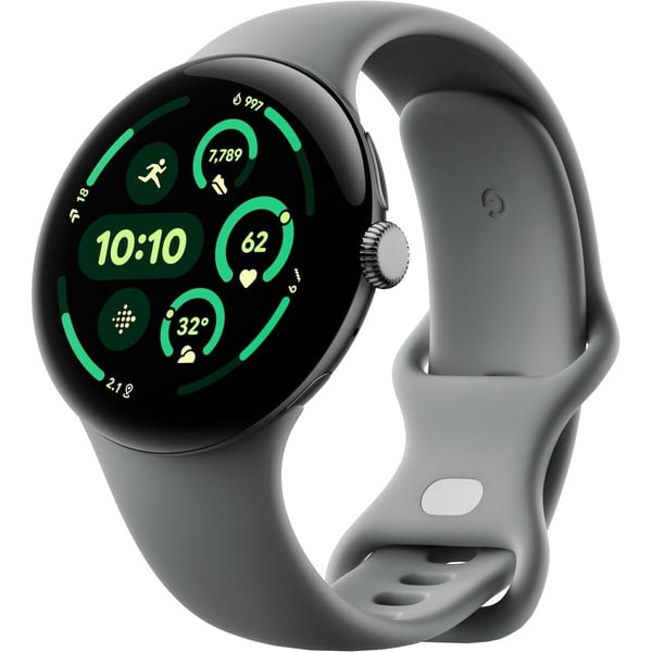 Google Pixel Watch 3 WiFi -älykello, 45 mm, Hazel / Matte Black