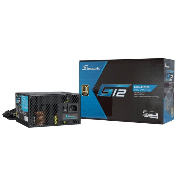 Seasonic G12 GC-650 ATX-strømforsyning, 650 W (2024)