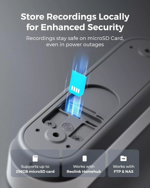 Reolink Video Dörrklocka batteridriven 4MP smart dörrkamerakamera