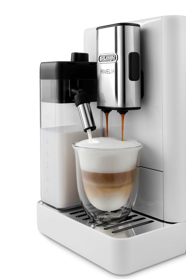 DeLonghi Rivelia kaffemaskin, vit (EXAM440.55.W)