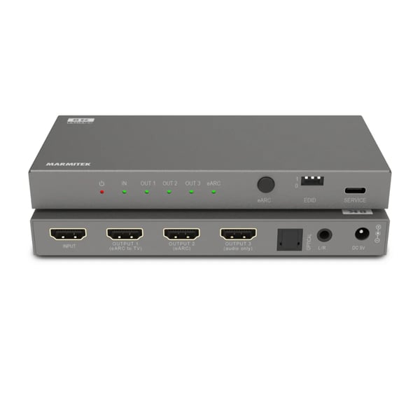 Marmitek Connect AE34 HDMI eARC-ljudsplitter och ljudseparator