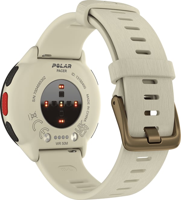Polar Pacer -GPS-løbeur, White Cloud