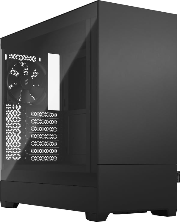 Fractal Design Pop Silent Svart TG Clear ATX-chassi med fönster, svart