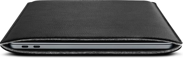 Woolnut lædertaske - beskyttelsesetui til 13" MacBook Pro & Air, sort
