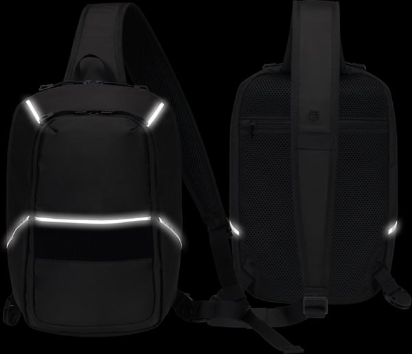 Dicota Sling Bag Reflective -axelväska, svart