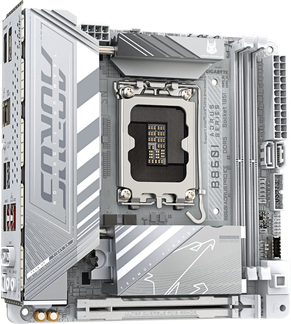 Gigabyte B860i Aorus Pro Ice Mini-ITX-moderkort, LGA 1851