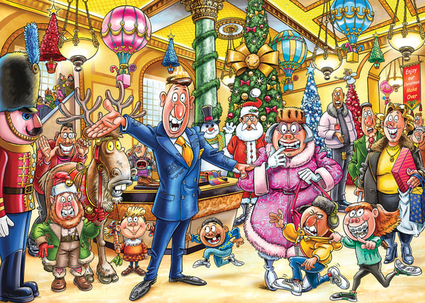 Wasgij Christmas 21 Pussel, 2 x 1000 bitar