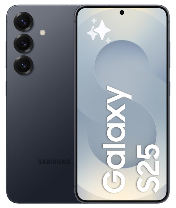 Samsung Galaxy S25 5G-telefon, 256/12 GB, Blåsvart