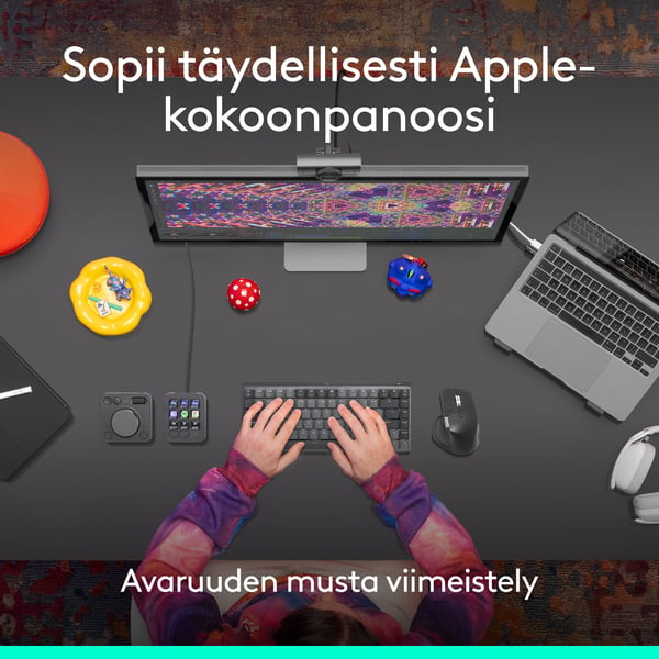 Logitech MX Master 4 för Mac-mus, svart
