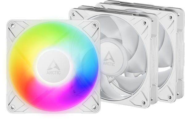 ARCTIC P12 Pro A-RGB-fläkt, vit, 3 st