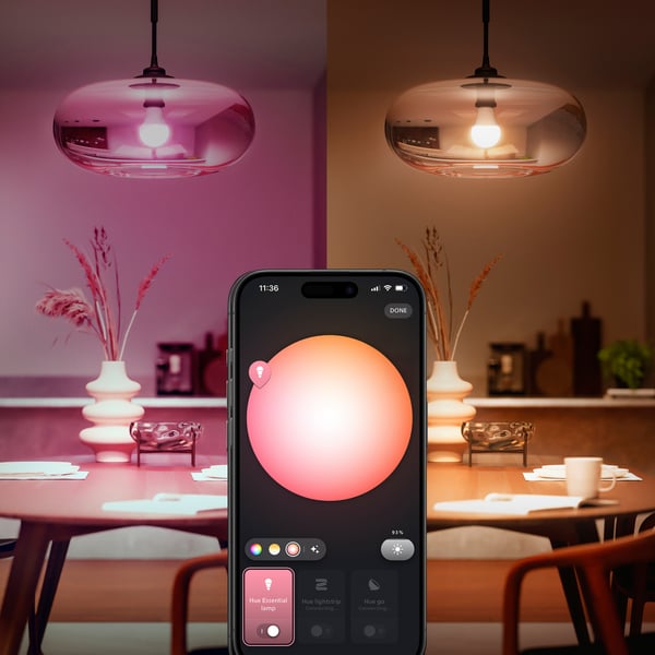 Philips Hue Essential startpaket, E27-smartlampa, 3 st