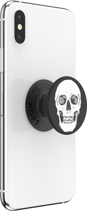 PopSockets PopGrip -hållare, Shaky Bones White