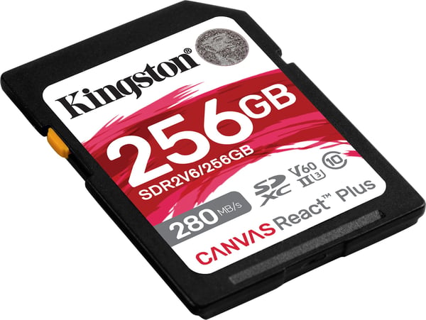 Kingston Canvas React Plus V60 256 GB UHS-II -SDXC-hukommelseskort