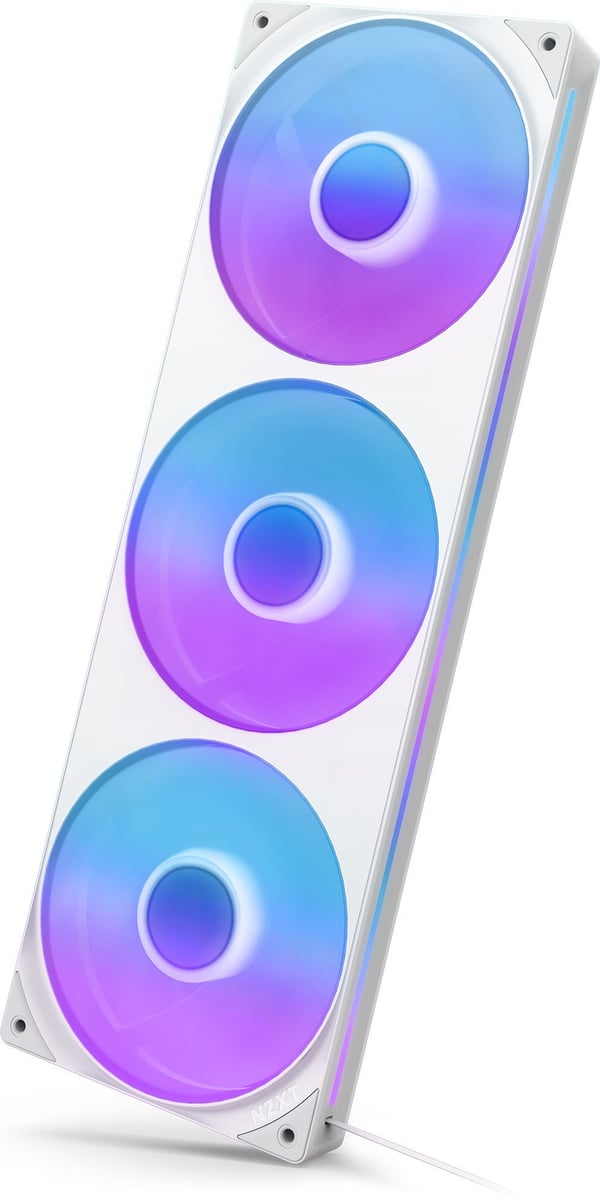 NZXT F360 RGB CORE-blæser, 3 * 120 mm, hvid