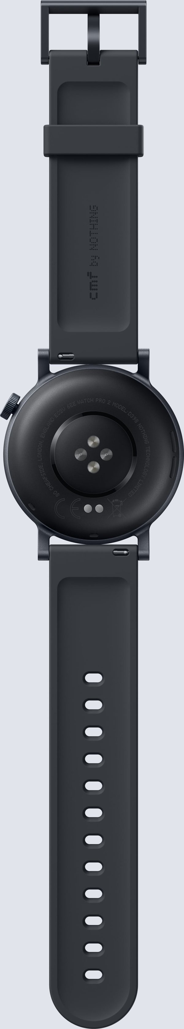 CMF by Nothing Watch Pro 2 -smartklocka, mörkgrå silikonarmband