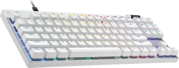 Logitech G Pro X TKL RAPID -trådet gamingtastatur, hvid