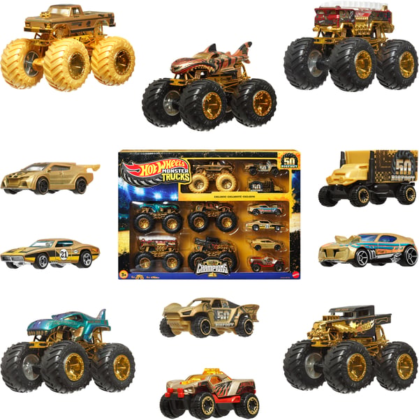 Hot Wheels Monster Trucks Bigfoot Trophy Champions bilsamling