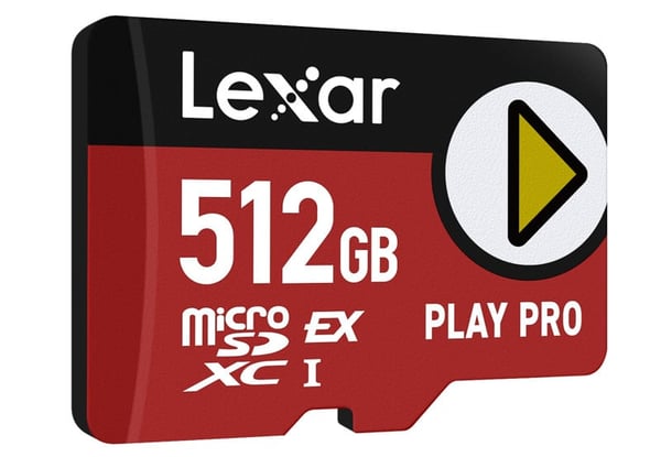 Lexar Play Pro 512 GB microSD Express minneskort