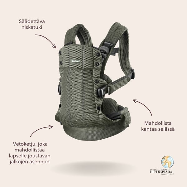 BabyBjörn Harmony 3D Mesh bärsele, Mörkgrön