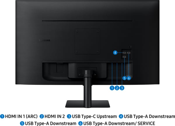 Samsung Smart Monitor M7 (M70F) 32" 4K-skärm, svart